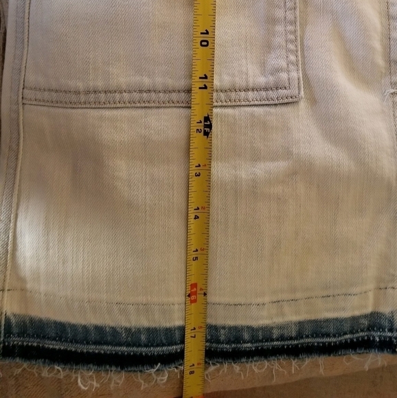 Current Elliott Naval Jean Light Blue Denim Skirt NWT Size 28 - Picture 5 of 8